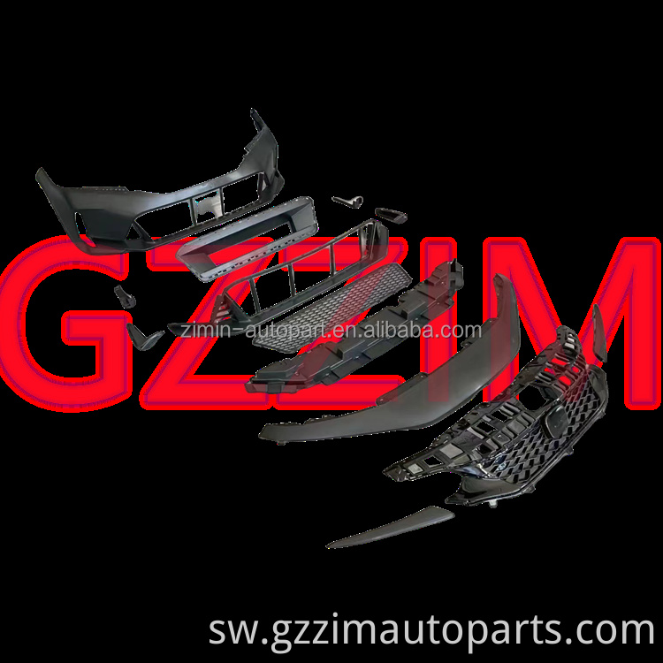 Vifaa vya Gari Kuboresha Kitengo cha mbele cha nyuma cha Bumper Bodykit Kwa Aina ya Civicl R